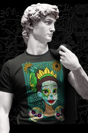 Playera catrina princesa diseño 3