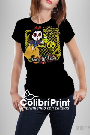 Playera princesa Blanca Nieves catrina