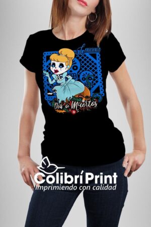 Playera princesa Cenicienta catrina
