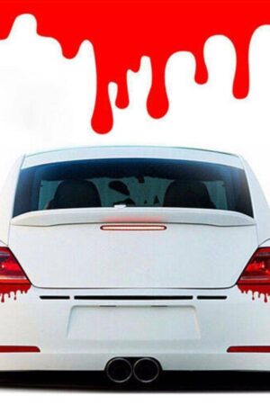 Kit 2pz Sticker Rojo Faro Mancha Sangre Vinil
