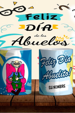 Taza día del abuelo diseño 2