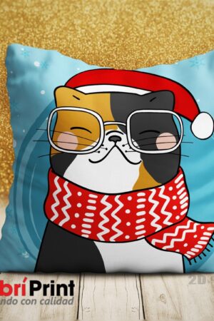 Cojín Navidad Diseño de Gatito