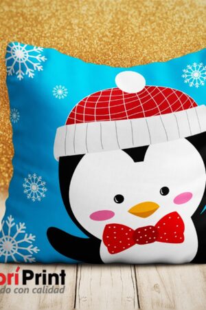 Cojín Navidad Diseño Pingüinito