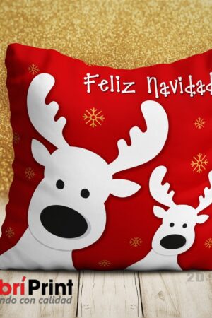 Cojín Navidad Diseño Renos