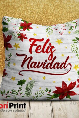 Cojín Diseño Feliz Navidad