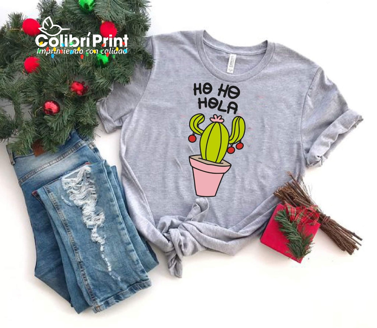 Playera navideña Winter time