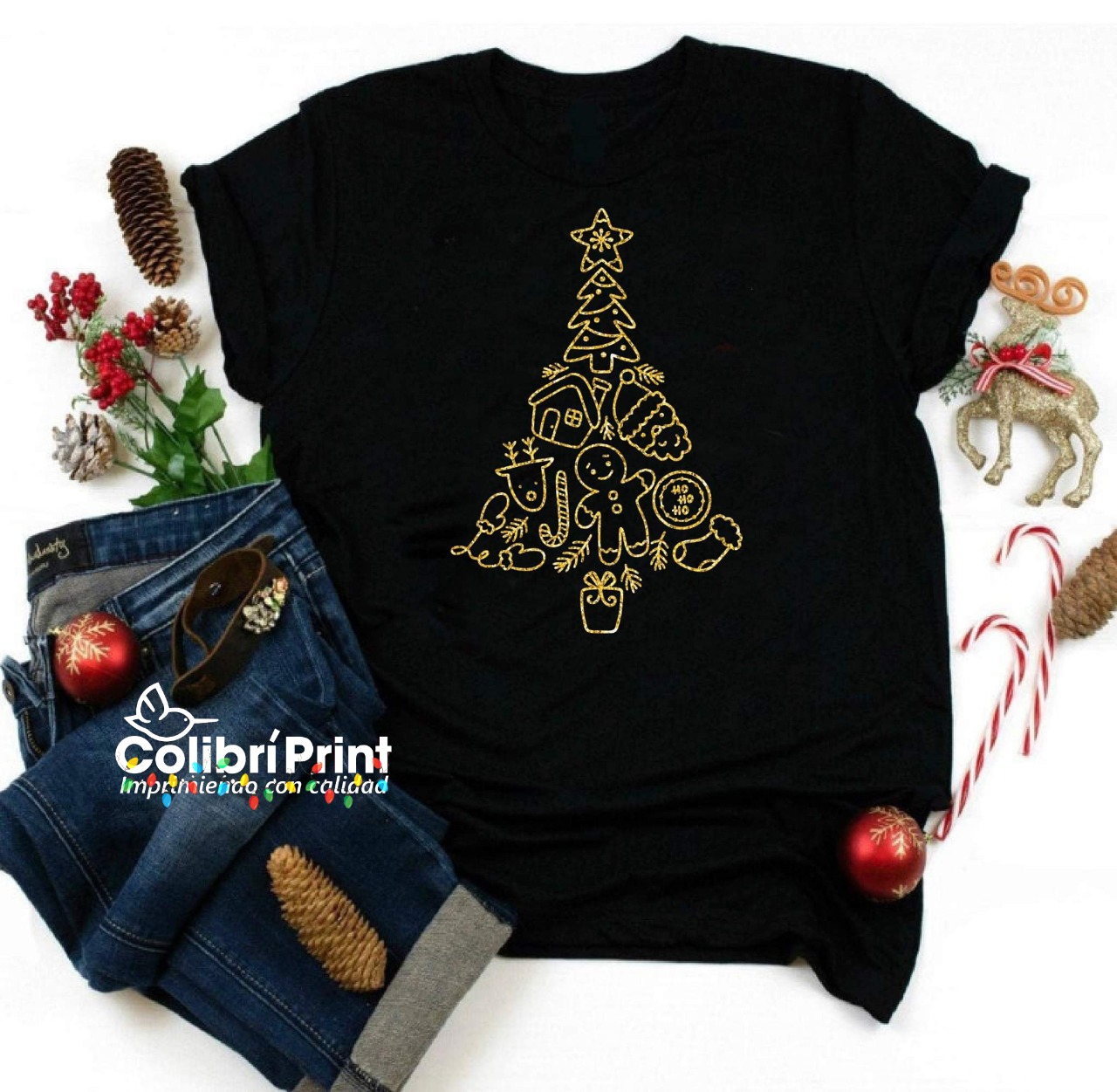 Playera navideña Feliz Navidad