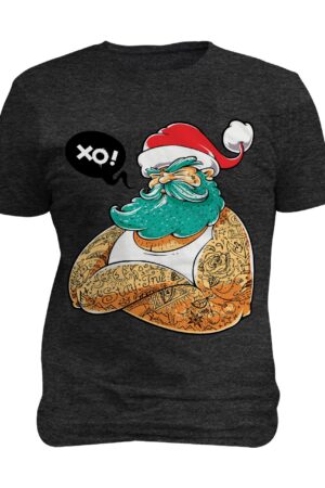 Playera Navidad Santa Claus Gangster