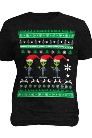 Playera Navidad Arcade Aliens