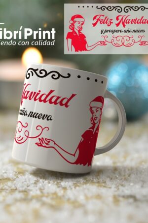 Taza Feliz Año Nuevo Sra. Claus
