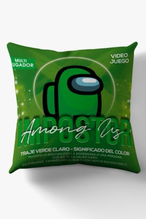 Cojín Among Us Verde