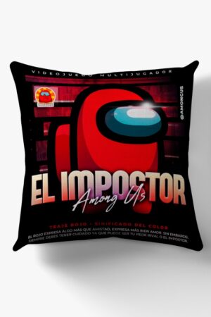 Cojín Among Us Rojo