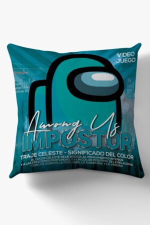 Cojín Among Us Aqua