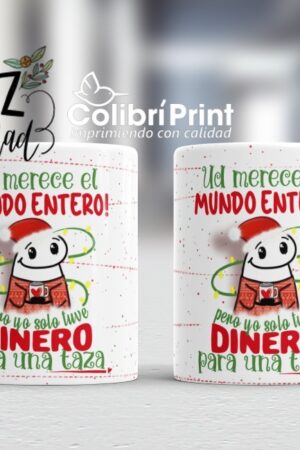 Taza Navideña Flork "Merece El Mundo Entero"
