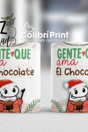 Taza Navideña Flork Gente Que Ama El Chocolate