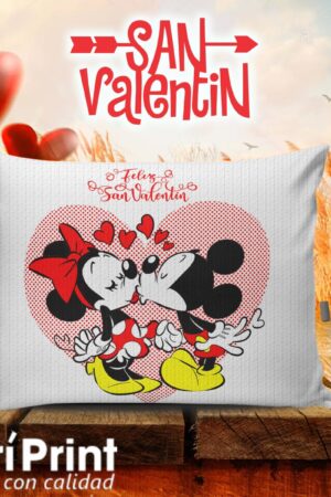 Cojín de Minnie y Mickey, Amor y Amistad