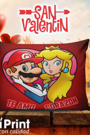 Cojín de Mario y Peach, Amor y Amistad