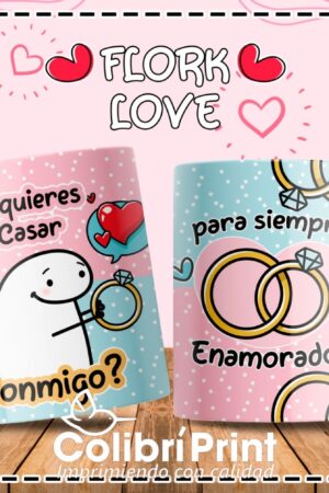 Taza Flork Love "Te quieres casar conmigo?"