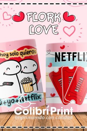 Taza Flork Love Netflix