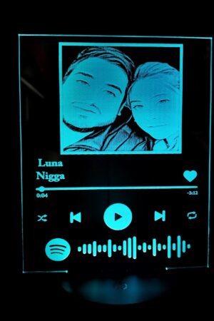 Lampara Led grabado láser