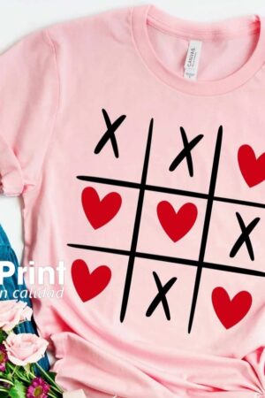 Playera San Valentín 3 En Raya / gato