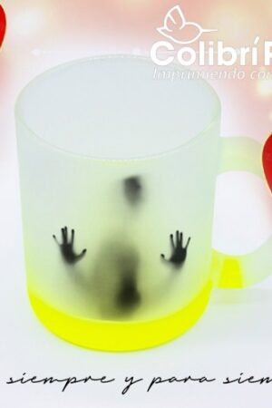 Taza Satinada Personalizable Amarilla