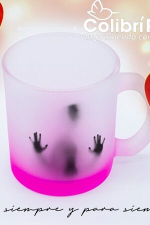 Taza Satinada Personalizable Rosa