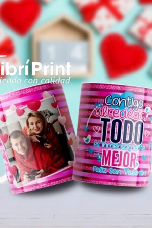 Taza "Contigo todo es inmensamente mejor"