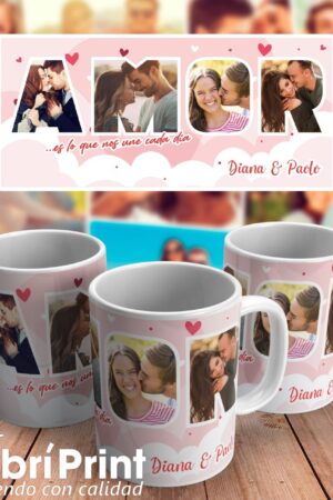 Taza "Amor es lo que nos une cada día"