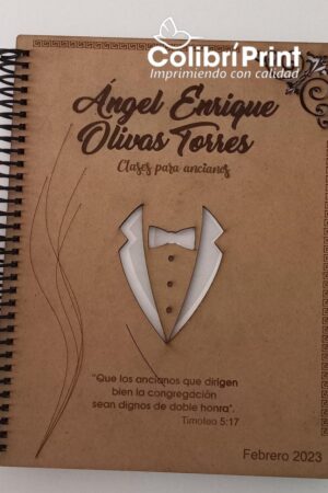 Libreta Personalizada Pastas mdf