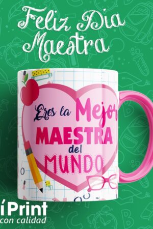 Taza la mejor maestra del mundo diseño 2