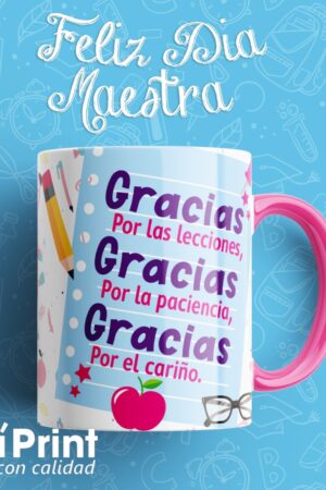 Taza para maestr@ "Gracias..."