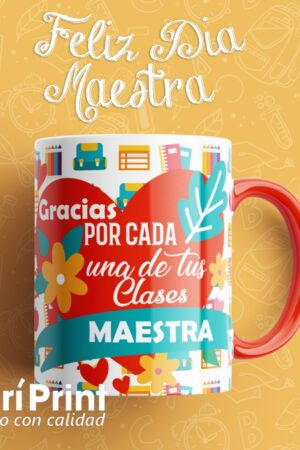 Taza para maestra "Gracias por cada una de tus clases"