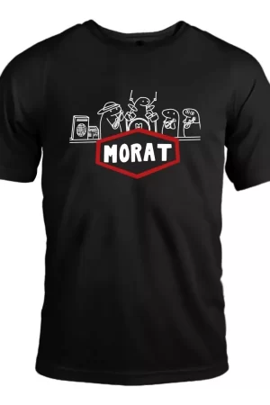 Playera negra morat