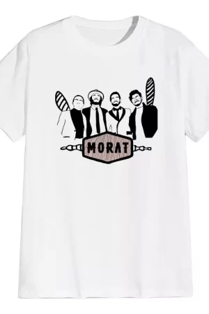Playera blanca morat