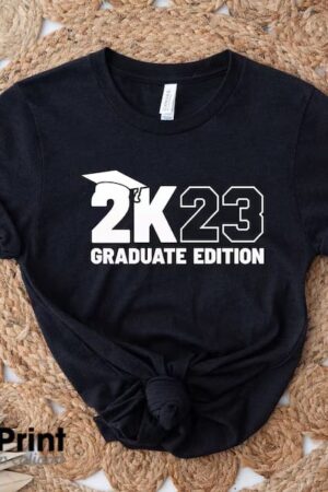Playera negra 2K23 edición graduados