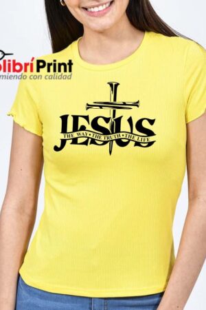 Playera Amarilla iglesia "Jesús"