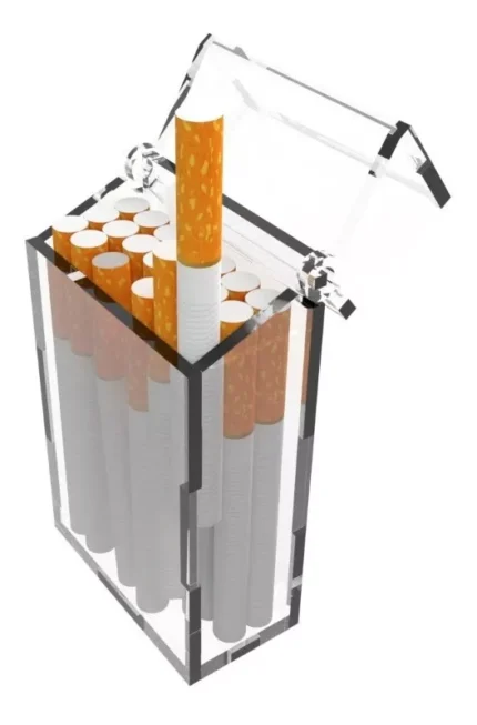 Estuche Cigarrillos Caja Cigarrera Acrílico