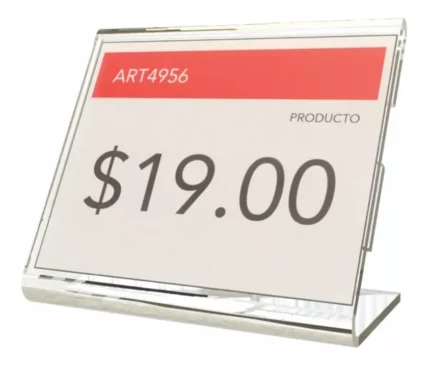 20pzs Porta Precio Acrílico