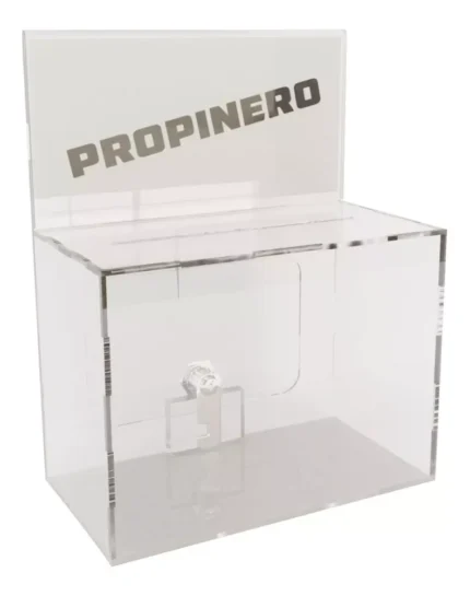 Caja Propinero De Acrílico Grande
