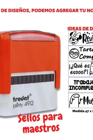 Sellos Para Maestros Autoentintable Personalizado Educativos