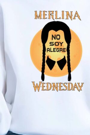 Sudadera Merlina "No soy alegre"