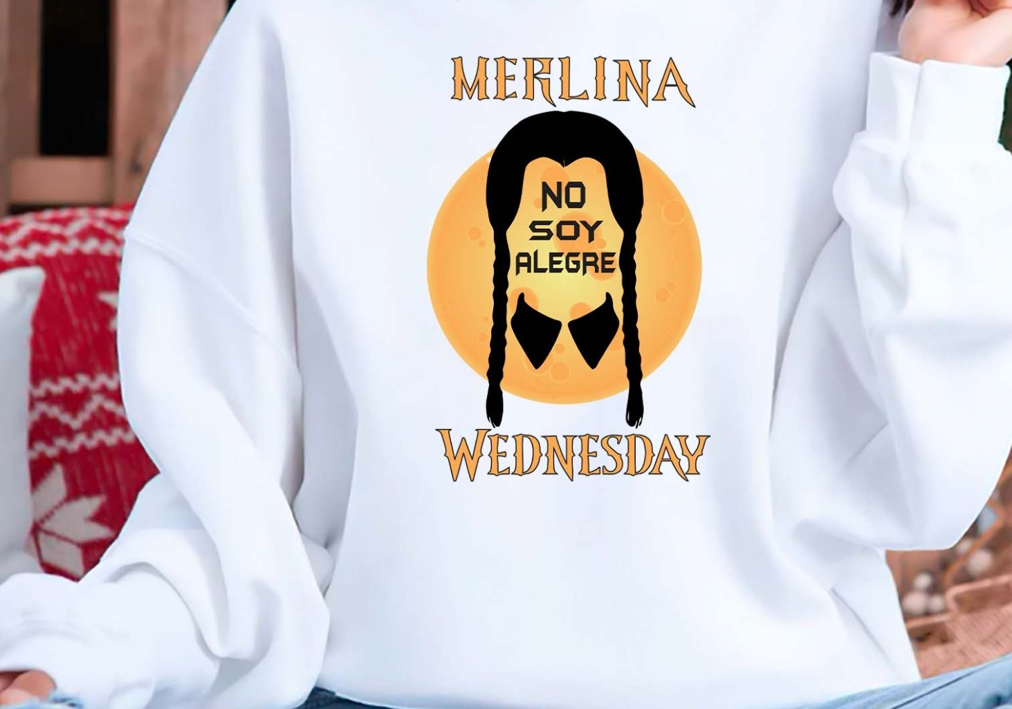 Sudadera Merlina "No soy alegre"
