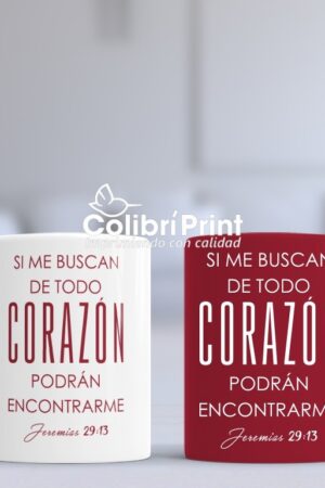 Taza Duo "Si me buscan de todo Corazón..."