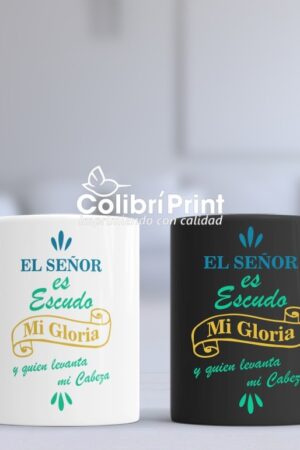 Taza Duo "El señor es escudo, mi gloria..."