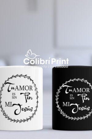 Taza Duo "Tu amor es sin fin mi Jesús"