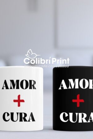 Taza Duo "Amor + cura"