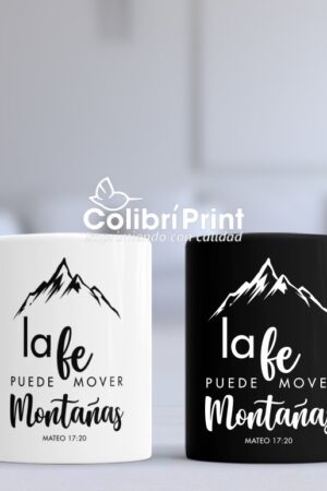 Taza Duo "La fé puede mover montañas"