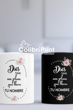 Taza Duo "Dios tiene un plan..."