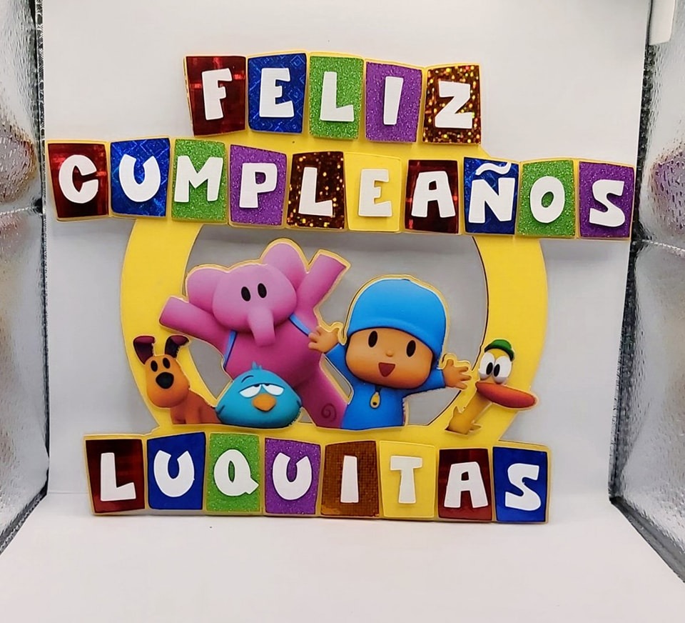 Topper para pastel diseño de pocoyo - Imagen 3